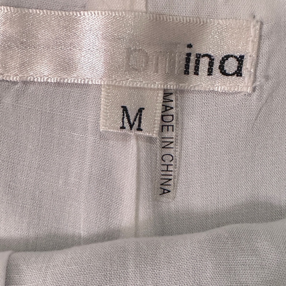 Pniina Clothing Gray Dress Shirts with Fringe Bottom Size Medium - Picture 5 of 6
